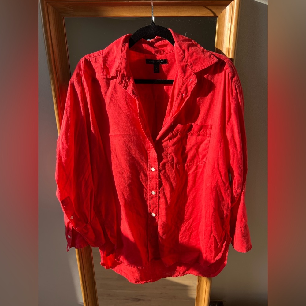 Banana Republic Linen Button-down